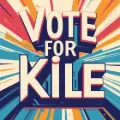 Smiling voters vote Kile